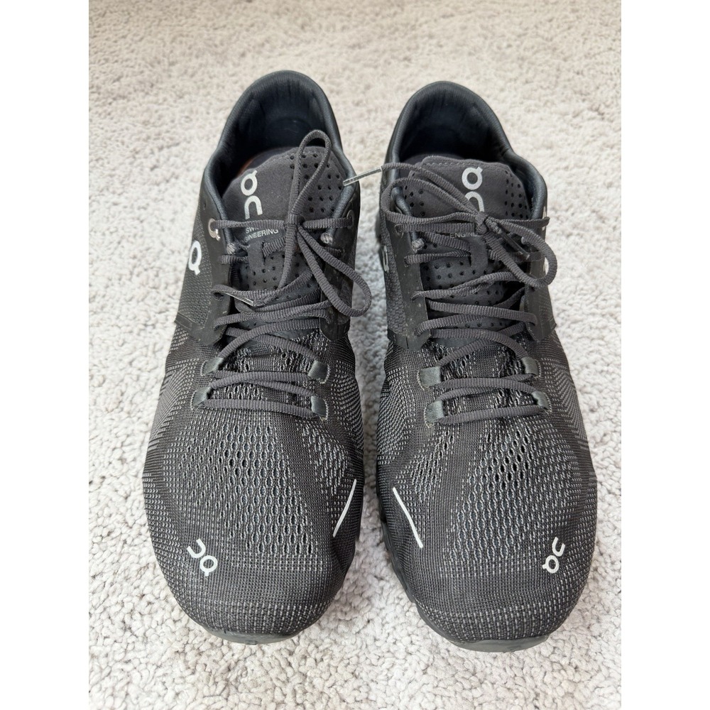On Cloud X Men's Running Training Shoes Black/Asphalt, Size 12 Pre-owned